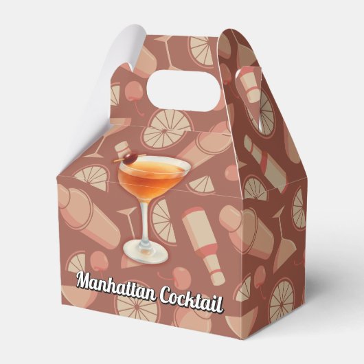 Manhattan Cocktail Bedankdoosjes (Voorkant Zijde)