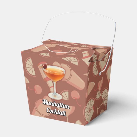 Manhattan Cocktail Bedankdoosjes (Voorkant Zijde)