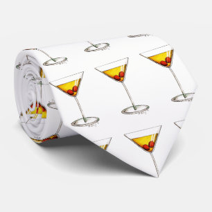 Manhattan Cocktail Glass New York City Gemengd Dri Stropdas