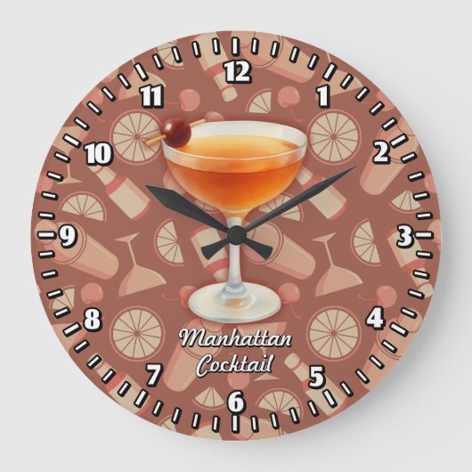 Manhattan Cocktail Grote Klok (Voorkant)