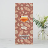 Manhattan Cocktail Kaart (Staand voorkant)