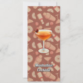 Manhattan Cocktail Kaart (Voorkant)