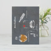 Manhattan Cocktail Kaart (Staand voorkant)