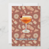 Manhattan Cocktail Kaart (Voorkant)