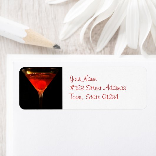 Manhattan Cocktail Mailing Labels (Insitu)