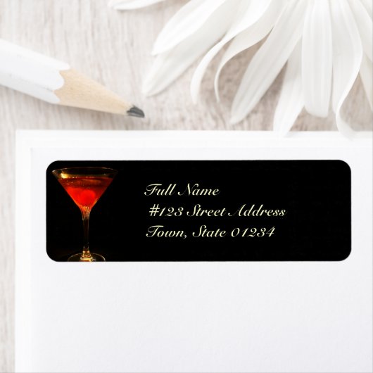 Manhattan Cocktail Mailing Labels (Insitu)