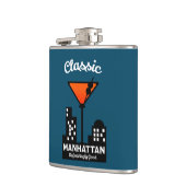 Manhattan Cocktail Muurkunst Heupfles (Links)