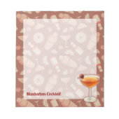 Manhattan Cocktail Notitieblok (Voorkant)