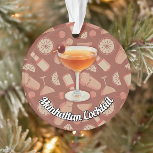 Manhattan Cocktail Ornament (Boom)