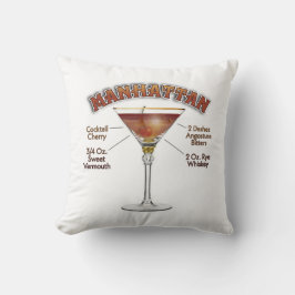 Manhattan Cocktail Recept Kunst Kussen