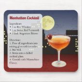 Manhattan Cocktail Recept Muismat (Voorkant)