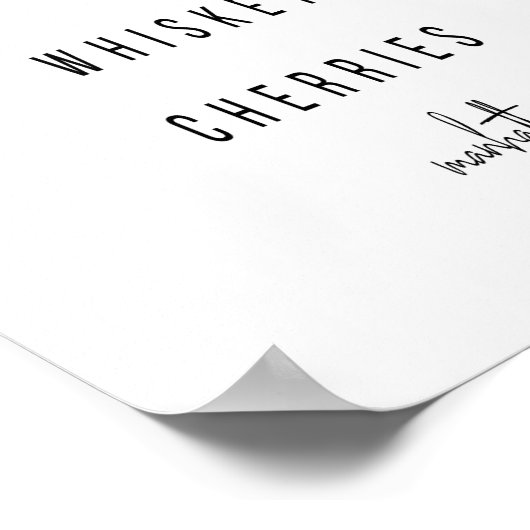 Manhattan Cocktail Recipe Poster (Hoek)