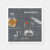 Manhattan Cocktail Servet (Voorkant)