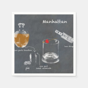 Manhattan Cocktail Servet
