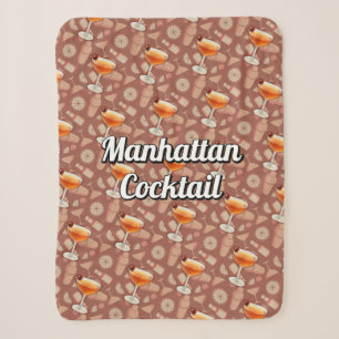 Manhattan Cocktail Sherpa Deken