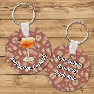 Manhattan Cocktail Sleutelhanger