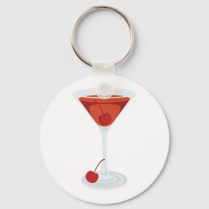 Manhattan Cocktail Sleutelhanger