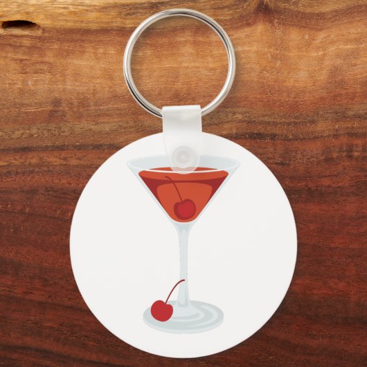 Manhattan Cocktail Sleutelhanger (Voorkant)