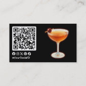 Manhattan Cocktail Visitekaartje (Achterkant)