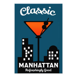 Manhattan Cocktail Wall Art Foto Afdruk