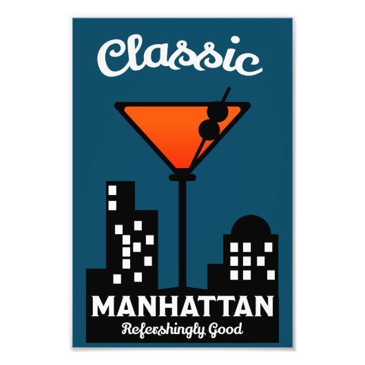 Manhattan Cocktail Wall Art Foto Afdruk (Voorkant)