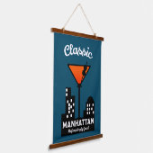 Manhattan Cocktail Wall Art Hangend Wandkleed (Gebogen)
