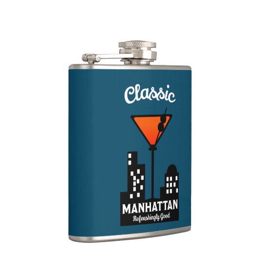 Manhattan Cocktail Wall Art Heupfles (Rechts)