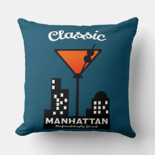 Manhattan Cocktail Wall Art Kussen