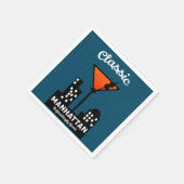 Manhattan Cocktail Wall Art Servet (Hoek)