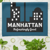 Manhattan Cocktail Wall Art Theedoek (Gevouwen)