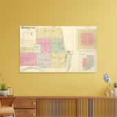 Manhattan, Coronado, Towanda, Kansas Canvas Afdruk (Insitu (Woonkamer))