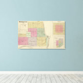 Manhattan, Coronado, Towanda, Kansas Canvas Afdruk (Insitu (Houten vloer))