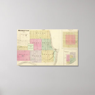 Manhattan, Coronado, Towanda, Kansas Canvas Afdruk