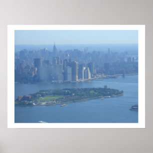 Manhattan en Governors Island Poster