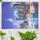 Manhattan en Hudson Theedoek (Gevouwen)