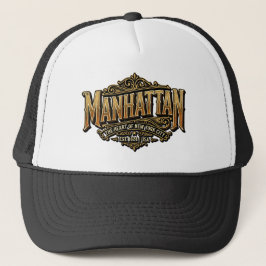 Manhattan Est 1624 Hart van New York City Vintage  Trucker Pet