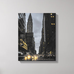 Manhattan Evening Canvas Afdruk