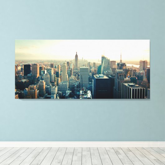 Manhattan Foto Canvas Afdruk (Insitu (Houten vloer))
