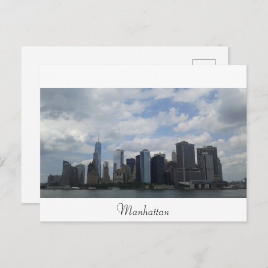 Manhattan from the Staten Island Ferry Briefkaart (Voorkant / Achterkant)
