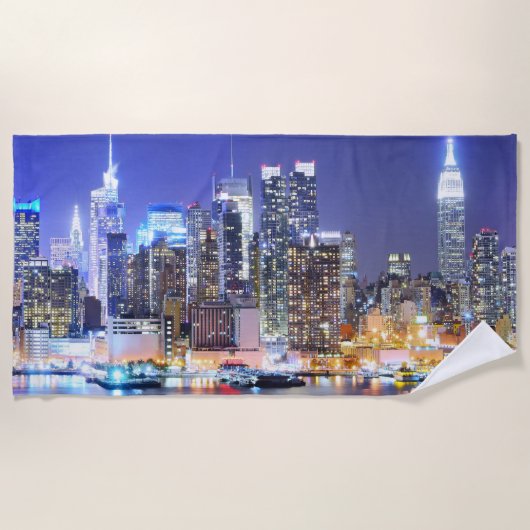 Manhattan Gebouwen Strandlaken (Voorkant)