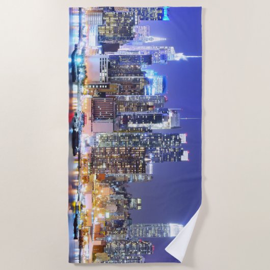 Manhattan Gebouwen Strandlaken (Voorkant)