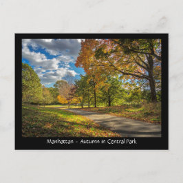 Manhattan, herfst in Central Park Briefkaart