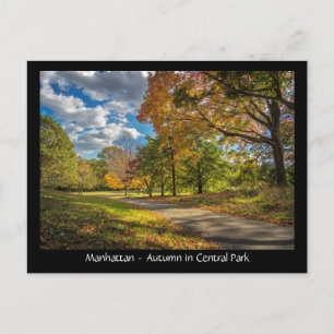 Manhattan, herfst in Central Park Briefkaart