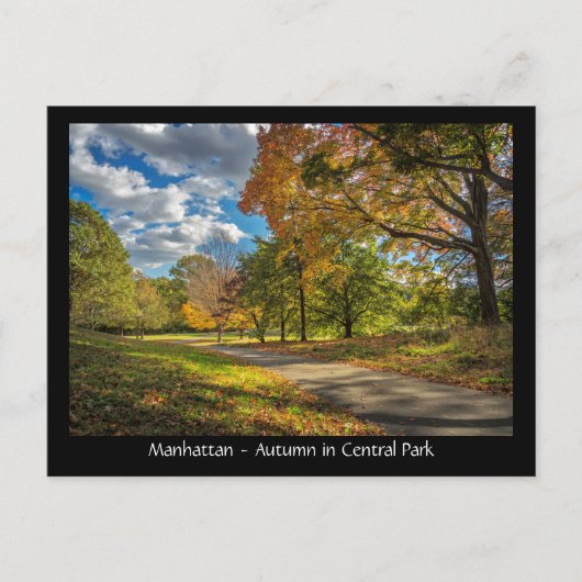 Manhattan, herfst in Central Park Briefkaart (Voorkant)