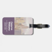 Manhattan in de Mist | New York City Bagagelabel (Achterkant horizontaal)