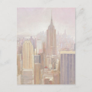 Manhattan in de Mist   New York City Briefkaart
