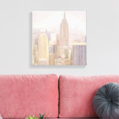 Manhattan in de Mist | New York City Canvas Afdruk (Insitu (Woonkamer))