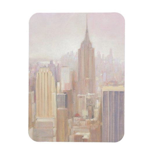 Manhattan in de Mist | New York City Magneet (Verticaal)