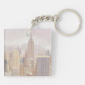 Manhattan in de Mist | New York City Sleutelhanger (Achterkant)