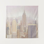 Manhattan in de Mist | New York City Wandkleed (Voorkant (horizontaal))